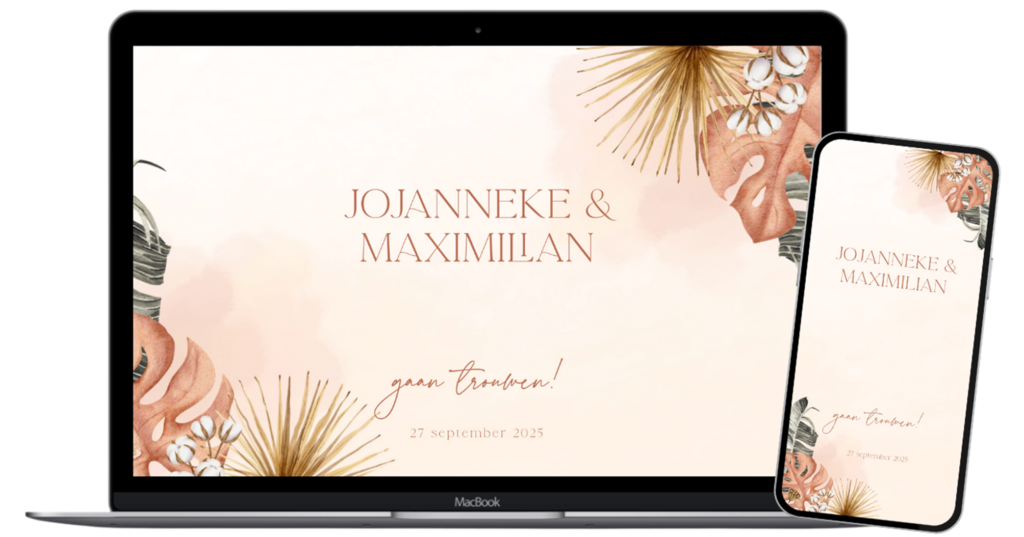 Bruiloft website